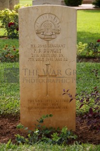 BEIRUT WAR CEMETERY - DUNGEY, PETER BUDGE